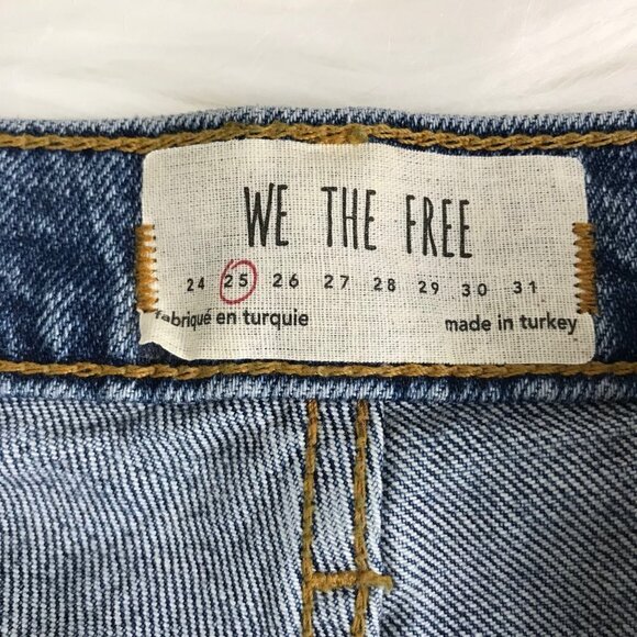 We The Free High Waisted Button Fly Stella Skinny Jeans  Size 25 - Picture 10 of 14